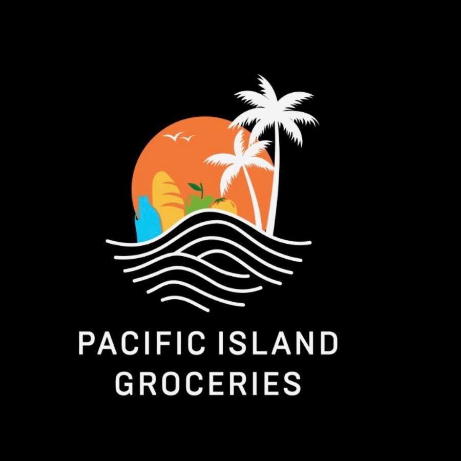 Pacific Island Groceries — sun, palms and island groceries