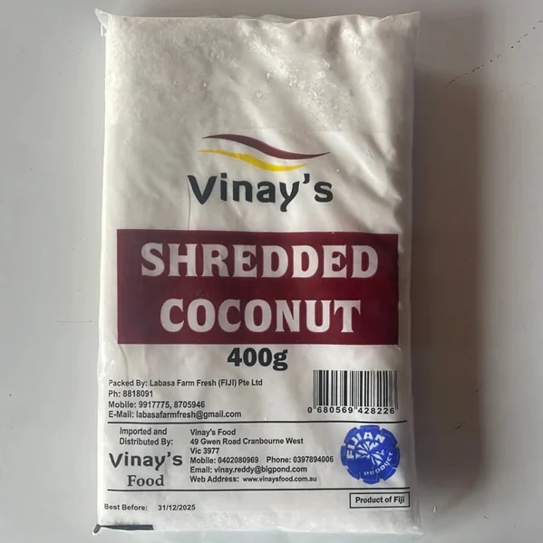 Vinays Shredded Coconut 400g
