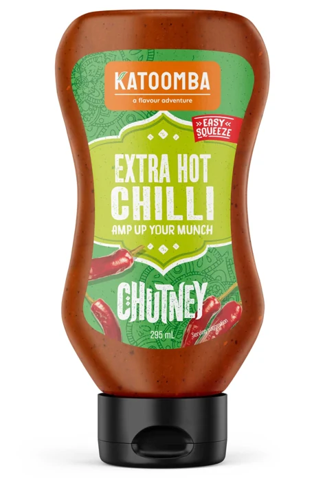 KT Extra hot chilli chutney – representative packaging